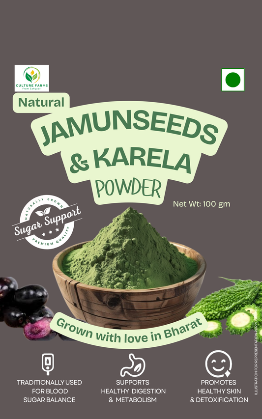 Culture Farms Natural Jamunseeds & karela Powder